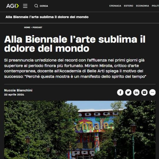 Alla Biennale l’arte sublima il dolore del mondo